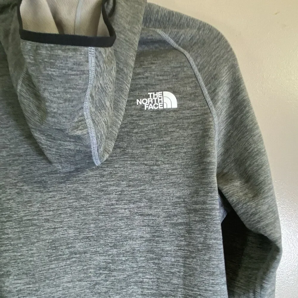 The North Face Mens Canyonlands  Zip hooded Fleece Jacket Grey Heather Large L